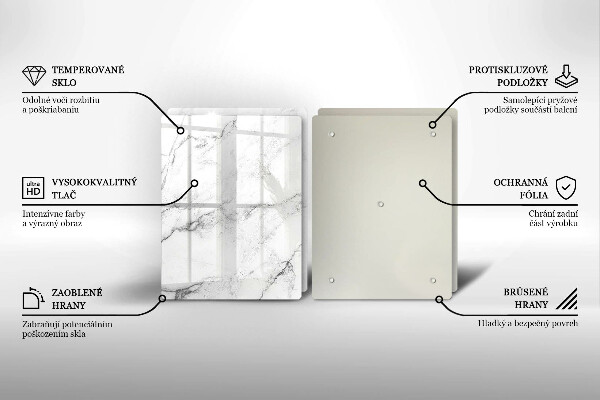 Tábua de cortar Textura de mármore elegante