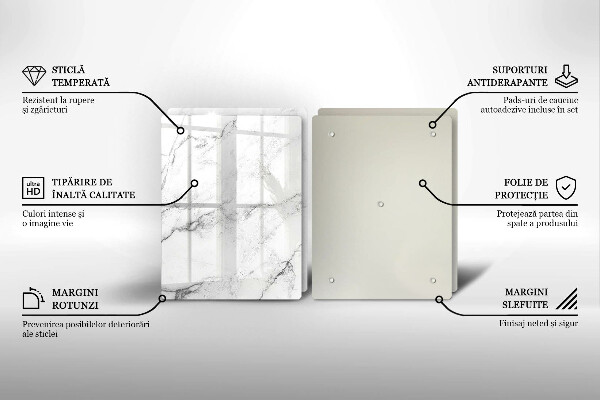 Tábua de cortar Textura de mármore elegante