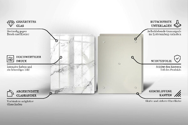 Tábua de cortar Textura de mármore elegante