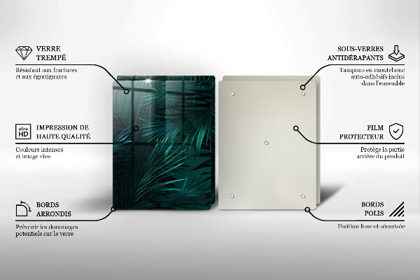 Tábua para corte Folhas selvagens da selva