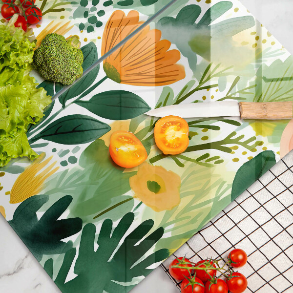 Tábua corte Flores pintadas