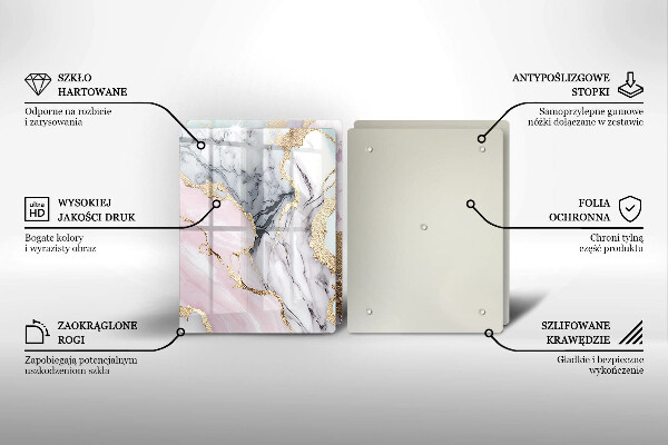 Tábua de cortar Mármore pastel