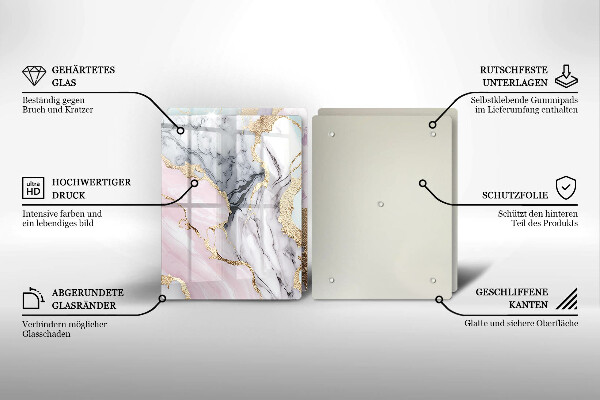 Tábua de cortar Mármore pastel