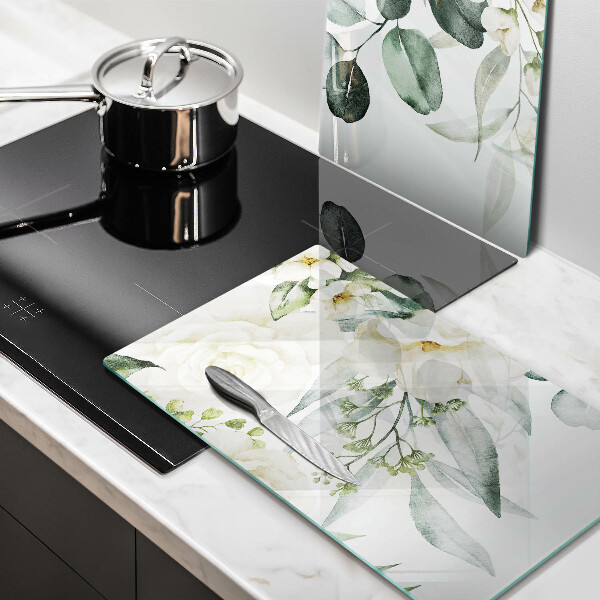 Tábua corte Flores em aquarela