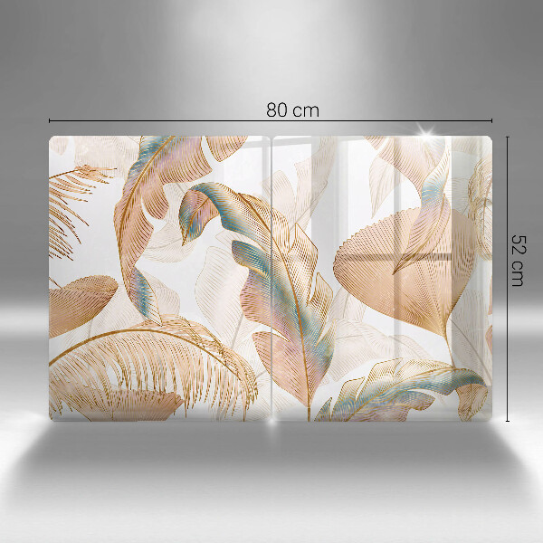 Tábua para cozinha Penas e folhas Boho