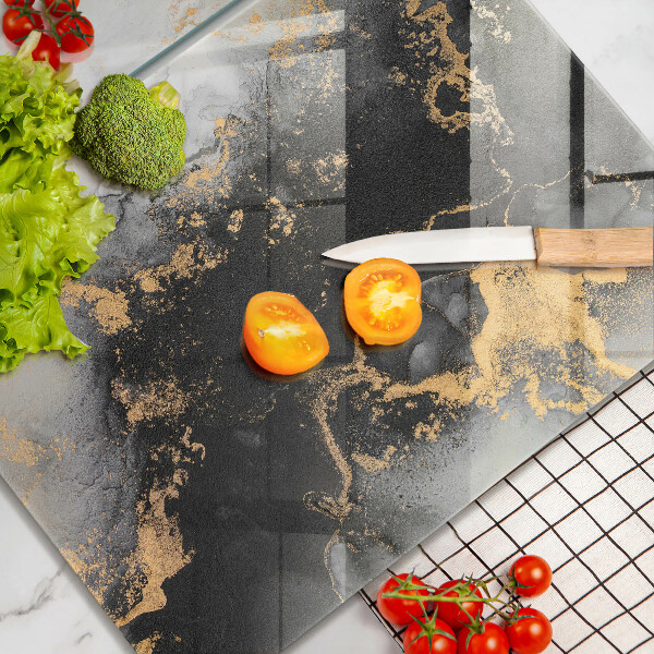 Tábua cozinha Abstração com ouro