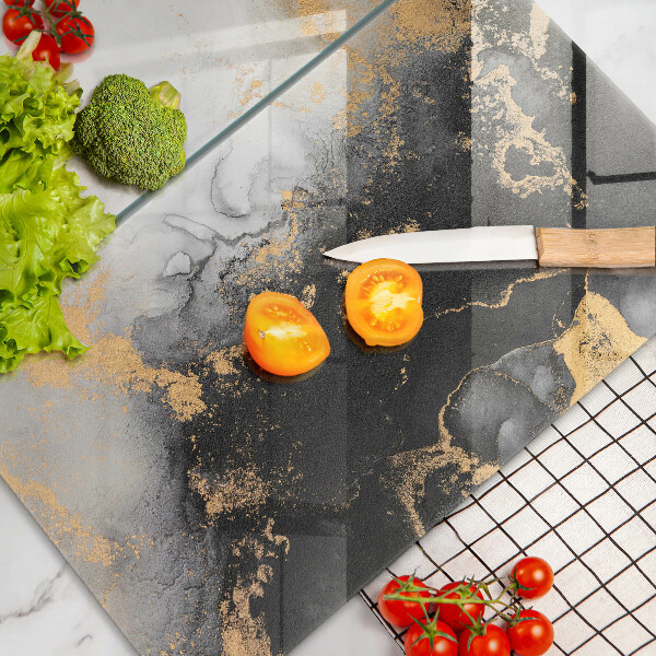 Tábua cozinha Abstração com ouro