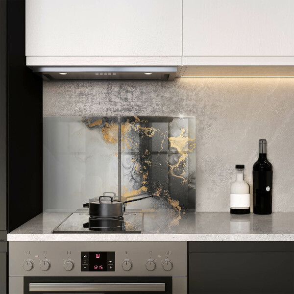 Tábua cozinha Abstração com ouro