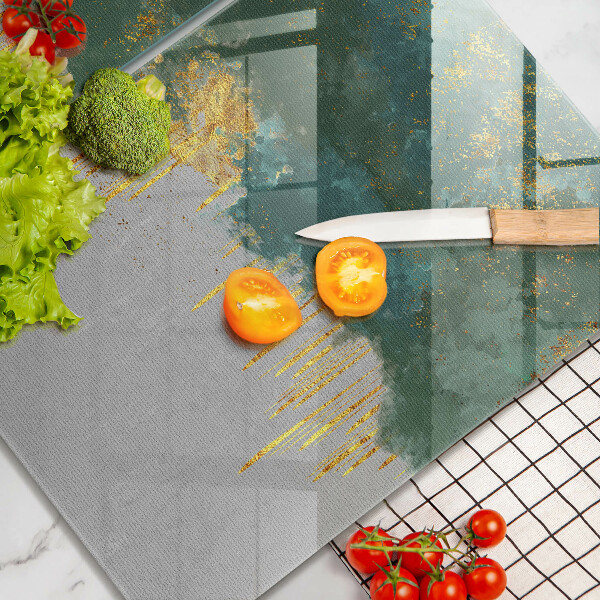 Tábua de cortar Abstração com ouro