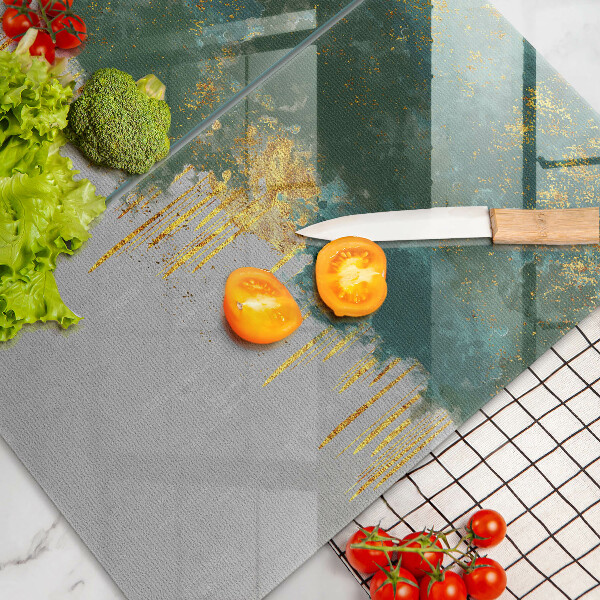 Tábua de cortar Abstração com ouro