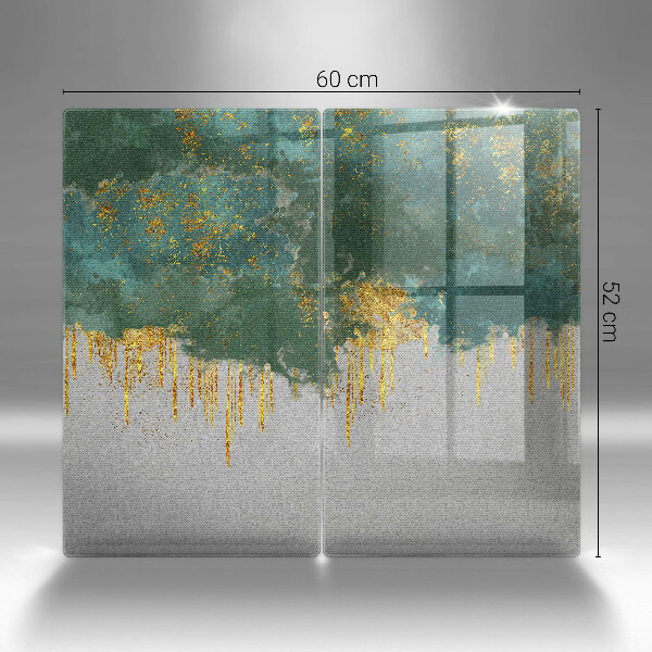 Tábua de cortar Abstração com ouro