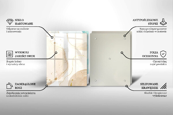 Tábua cozinha Formas boho brilhantes