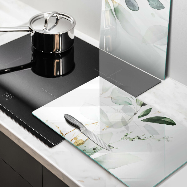 Tábua de cortar Folhas de aquarela