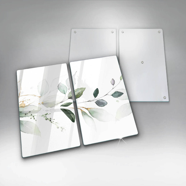 Tábua de cortar Folhas de aquarela