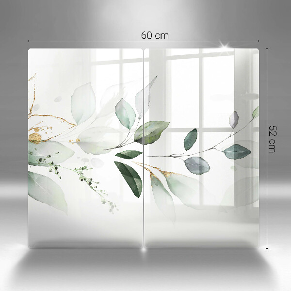 Tábua de cortar Folhas de aquarela