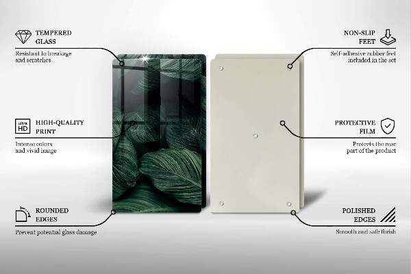 Tábua corte Folhas escuras