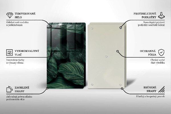 Tábua corte Folhas escuras