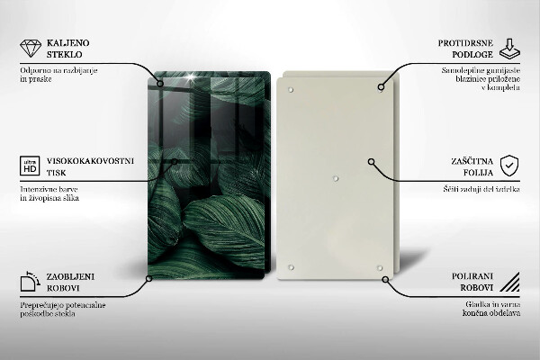 Tábua corte Folhas escuras