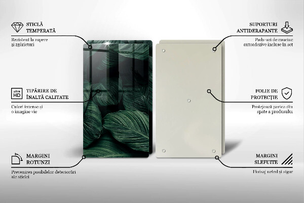 Tábua corte Folhas escuras