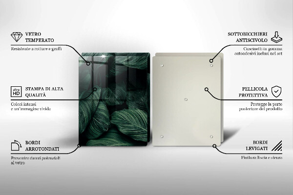 Tábua corte Folhas escuras