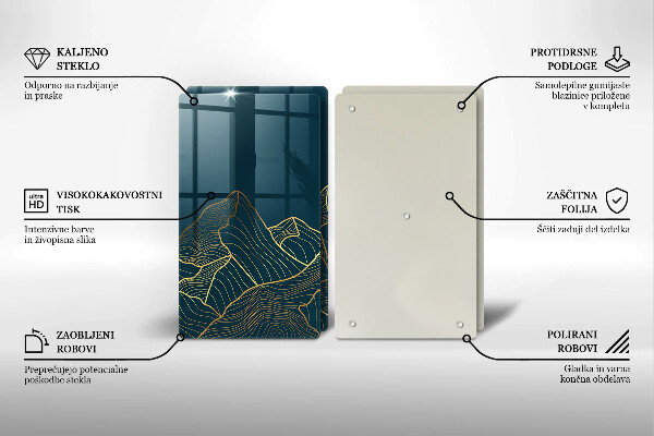 Tábua de cortar Montanhas abstratas