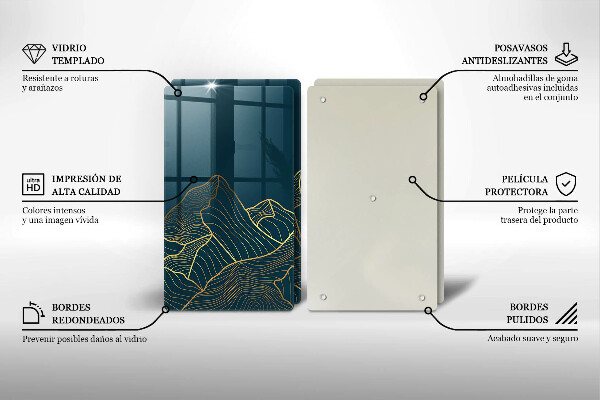 Tábua de cortar Montanhas abstratas