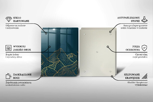 Tábua de cortar Montanhas abstratas