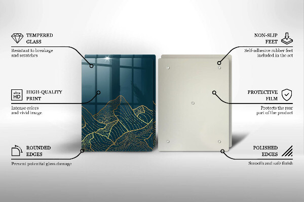 Tábua de cortar Montanhas abstratas