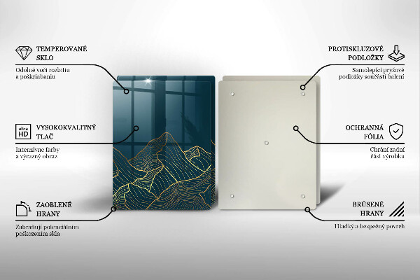 Tábua de cortar Montanhas abstratas