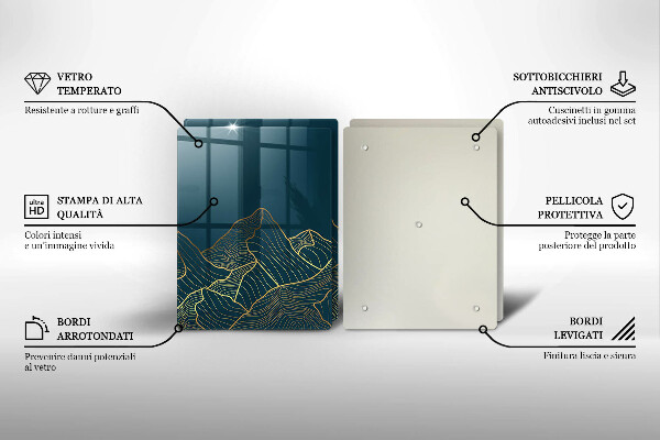 Tábua de cortar Montanhas abstratas