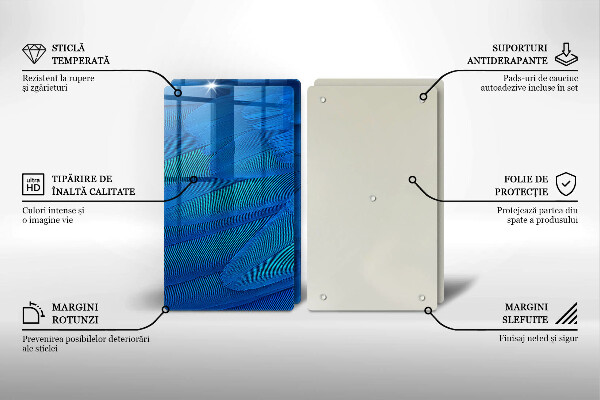 Tábua de cortar alimentos penas de pássaros