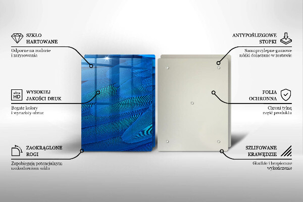 Tábua de cortar alimentos penas de pássaros