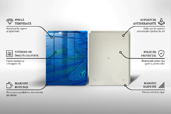 Tábua de cortar alimentos penas de pássaros