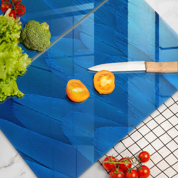 Tábua de cortar alimentos penas de pássaros