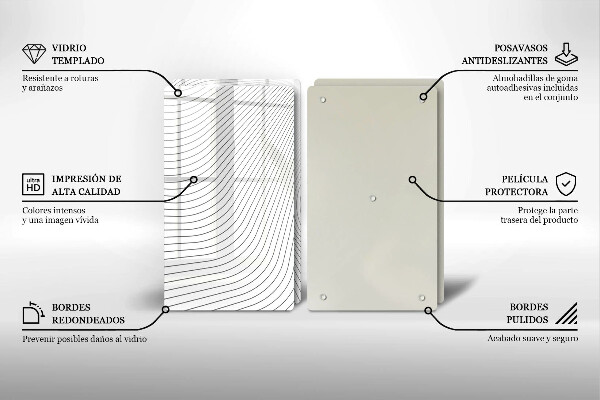 Tábua corte Padrão de linha moderno