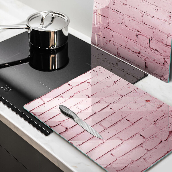 Tábua de cortar Parede de tijolos em tons pastel