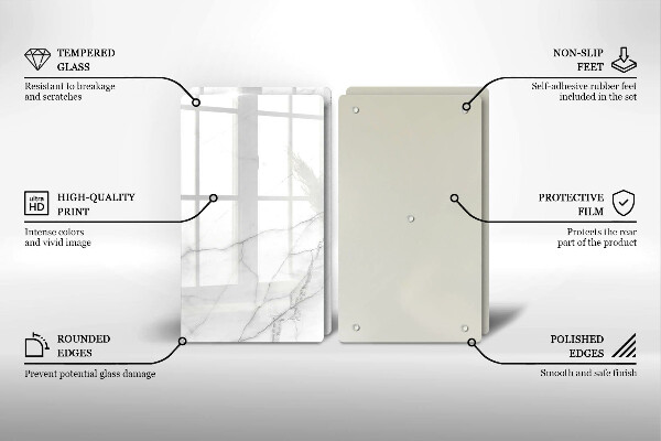 Tábua de cortar Fundo de pedra de mármore