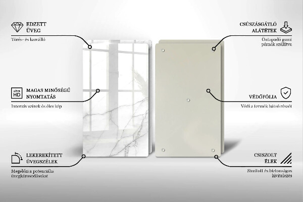 Tábua de cortar Fundo de pedra de mármore