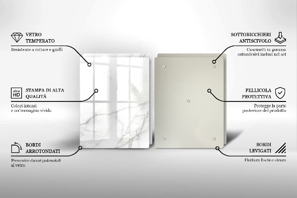 Tábua de cortar Fundo de pedra de mármore