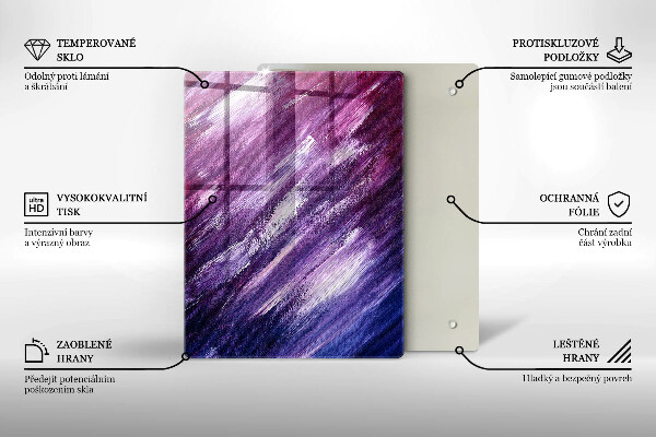 Tábua de vidro Cor cinza