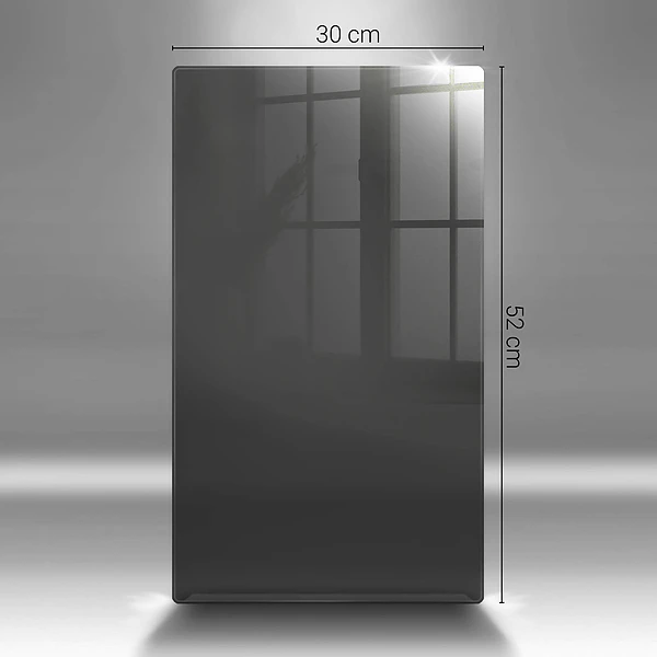 Tábua de vidro cinza