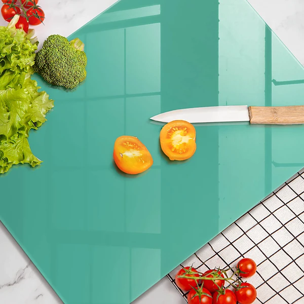 Tábua de corte para alimentos na cor verde