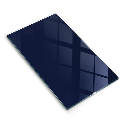Tábua de corte de vidro na cor azul marinho