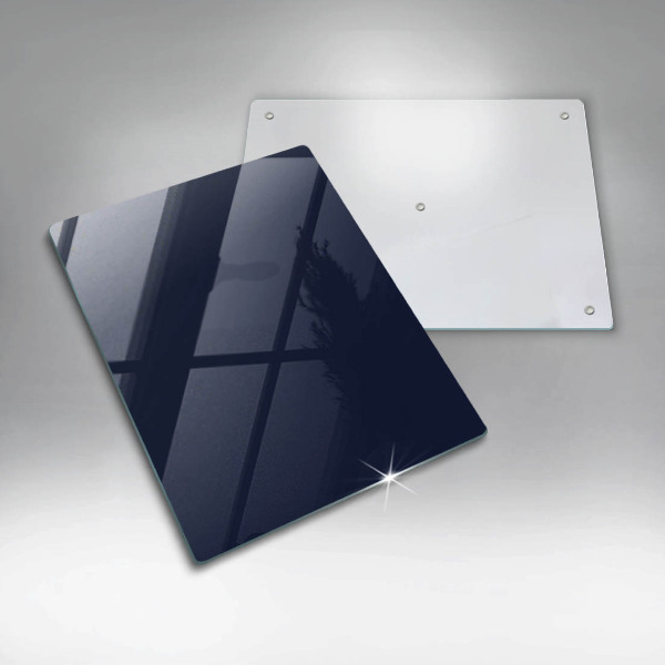 Tábua de corte de vidro Cor azul marinho