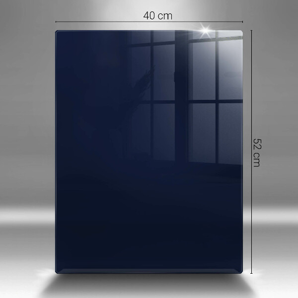 Tábua de corte de vidro Cor azul marinho