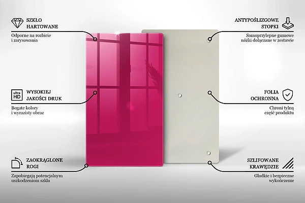 Tábua para cozinha rosa
