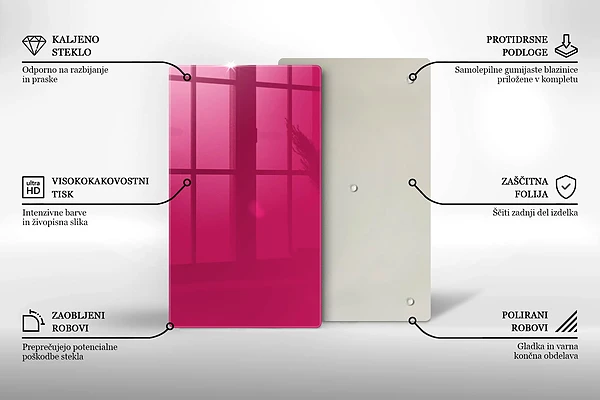 Tábua para cozinha rosa