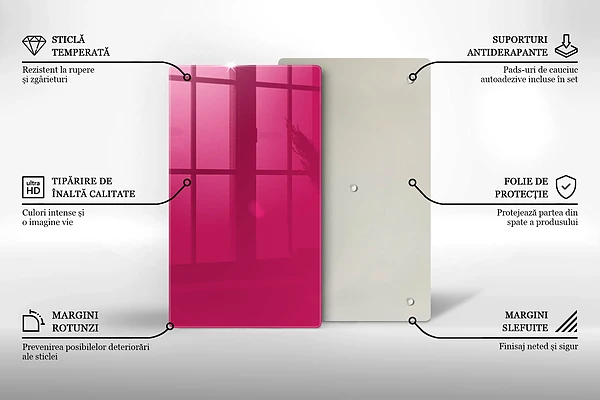 Tábua para cozinha rosa