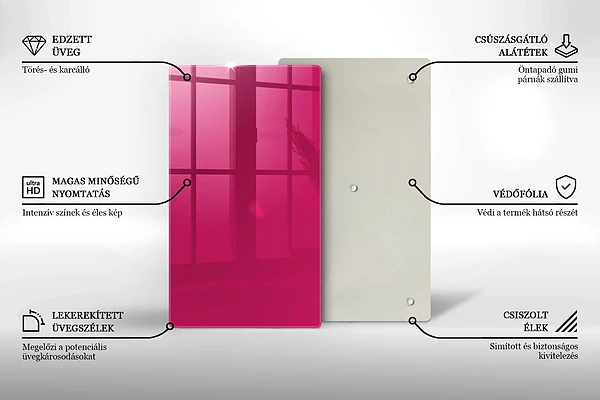 Tábua para cozinha rosa