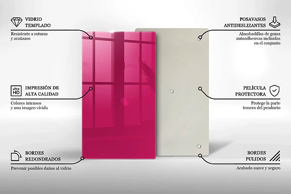 Tábua para cozinha rosa